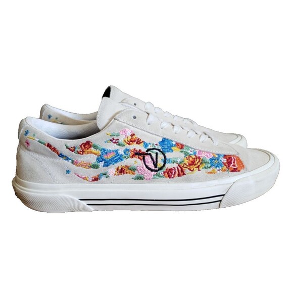 Vans Sid Dx Anaheim Factory Flower Flame True White Men’s Size 10.5 WOM Sz 12 - Picture 2 of 11